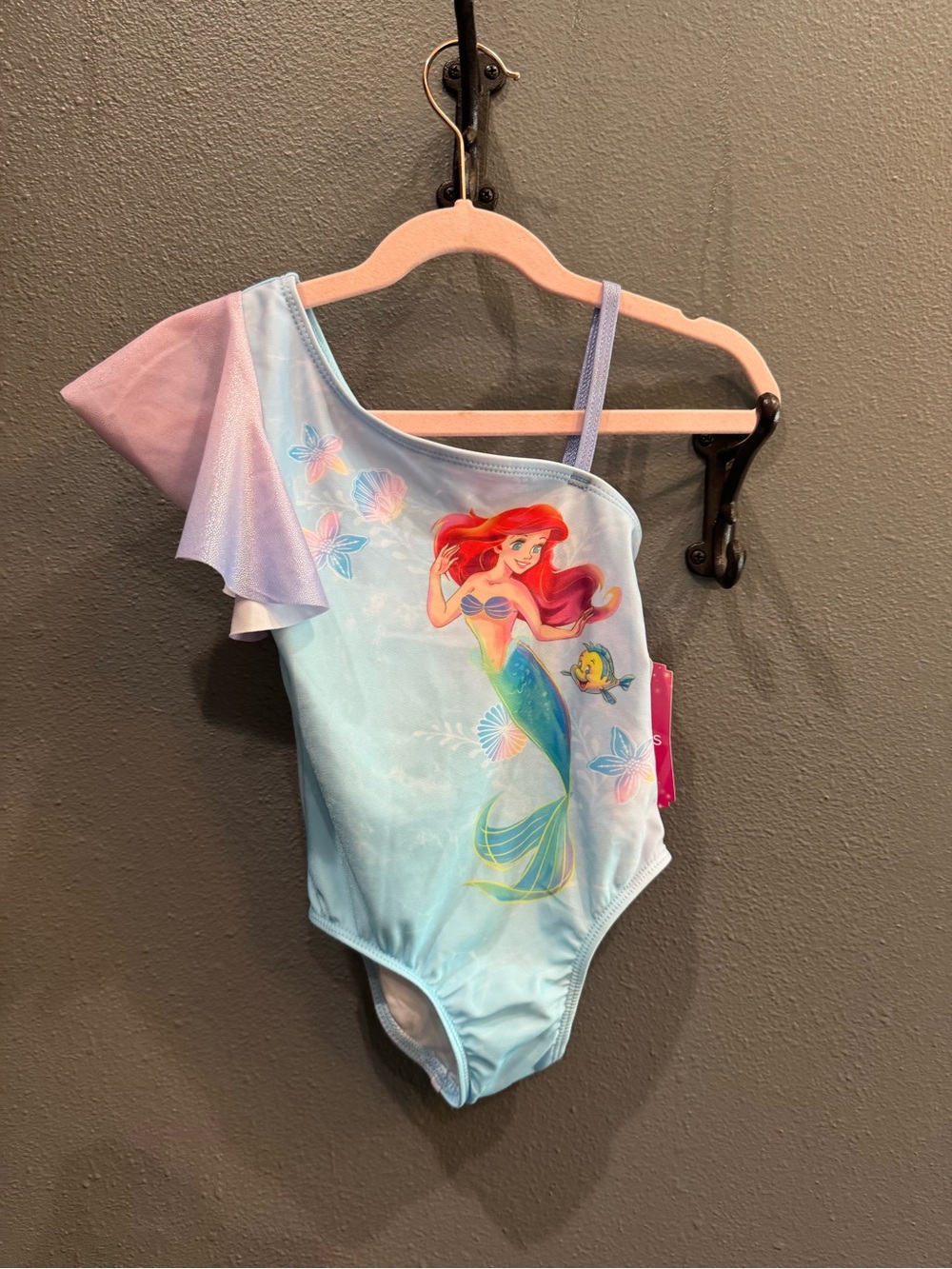 Disney Princess Light Blue Lined Girls Top